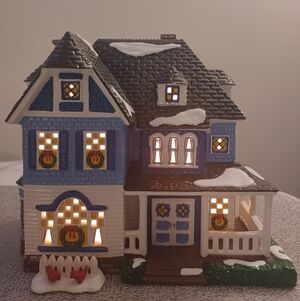 Shingle Victorian American Architecture Series Original Snow Village #56-54884